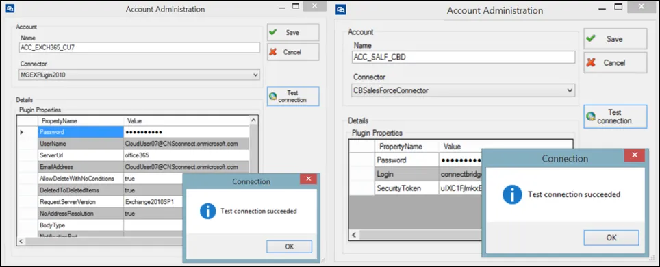 ExchangeとSalesforceのSQL統合