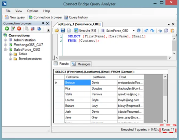 Integrazione SQL di Exchange e Salesforce immagine 10