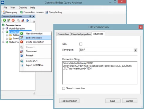 Intégration SQL de l'image Exchange et Salesforce 14