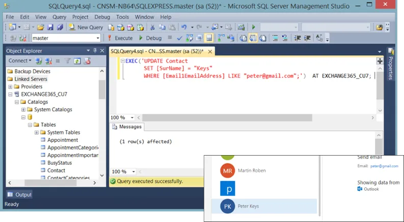 Integración SQL de Exchange y Salesforce imagen 29