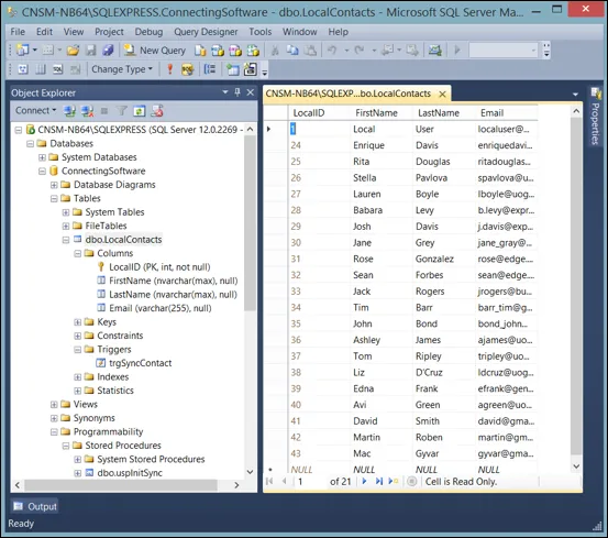 SQL-Integration von Exchange und Salesforce Bild 37