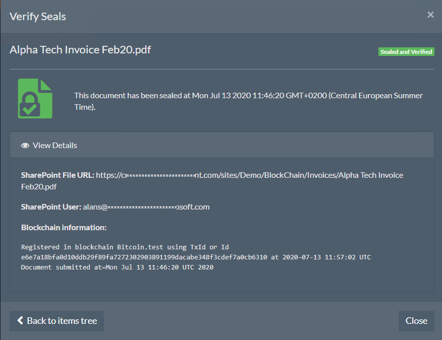 CB Blockchain Seal Documentation