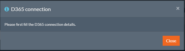 Extractor notifies you when attempting to use the 