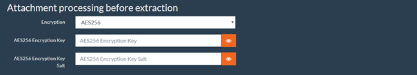 Configuration Wizard - Encryption options