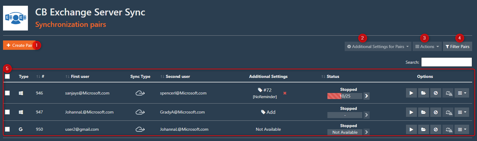 CB Exchange Server SyncOnline Documentation