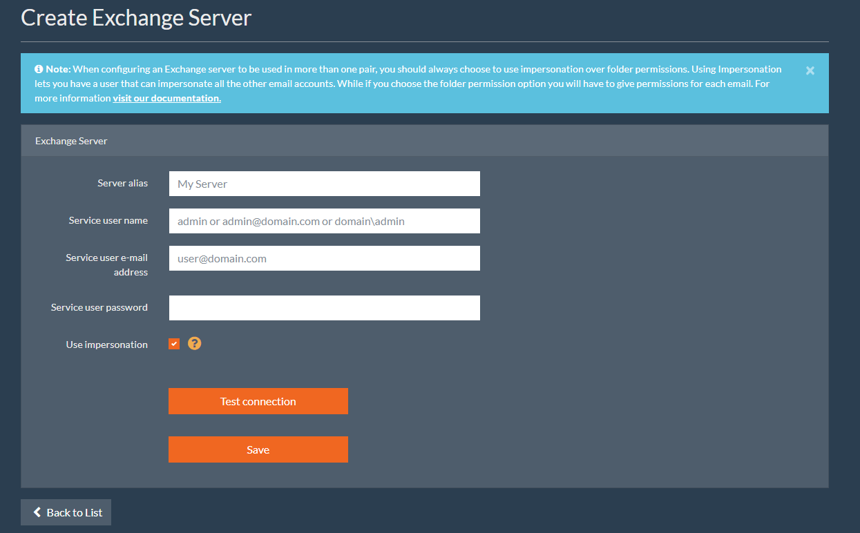 CB Exchange Server SyncOnline Documentation