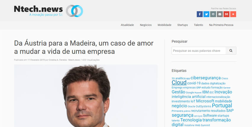 Imagem em destaque para "Da Áustria à Madeira, um caso de amor que muda a vida de uma empresa"