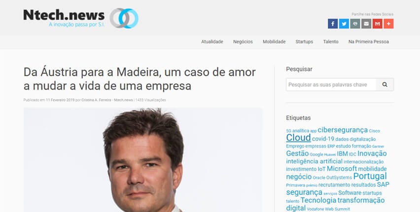 Da Áustria à Madeira, um caso de amor que muda a vida de uma empresa