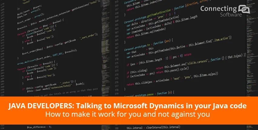 falando com a microsoft dynamic no seu código java