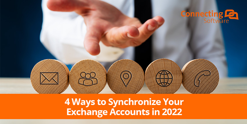 Four ways to synchronize your exchange accounts