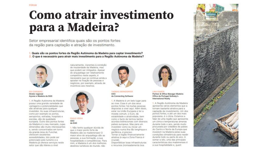 Como atrair investimentos para a Madeira?