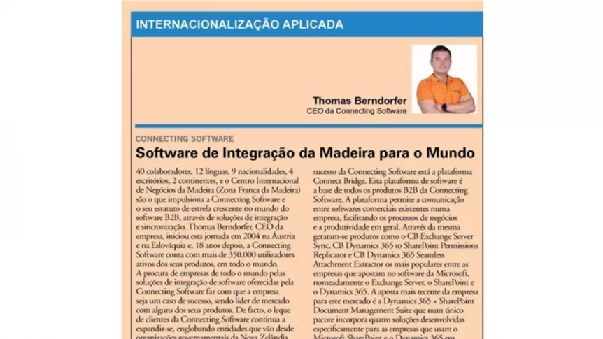 Integratiesoftware van Madeira naar de wereld