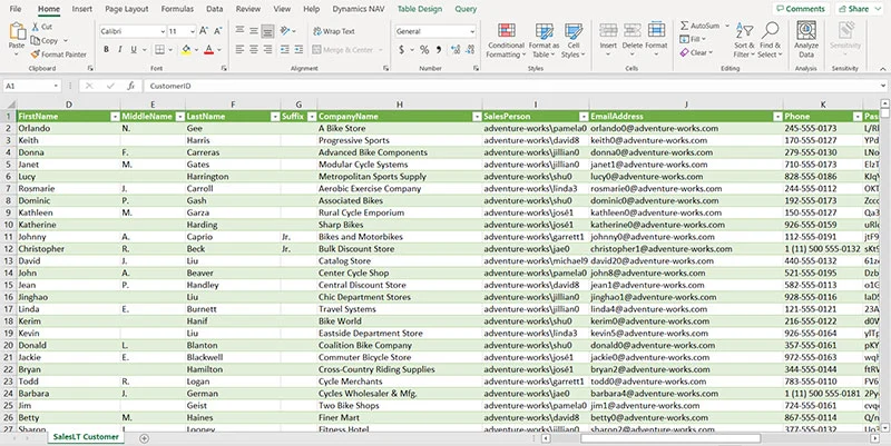 将Excel连接到SQL