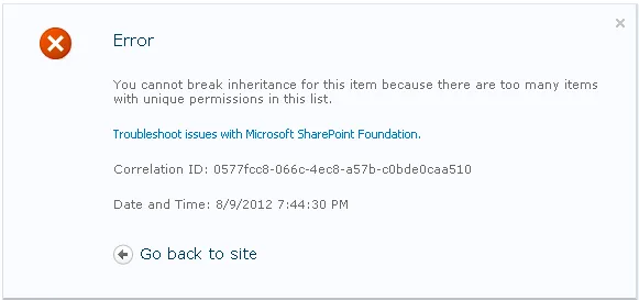 error-many-items-solutions-workarounds-for-sharepoint-permission-limits