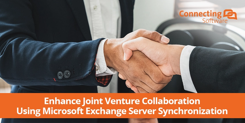 enhance joint venture collaboration using microsoft exchange server synchronization