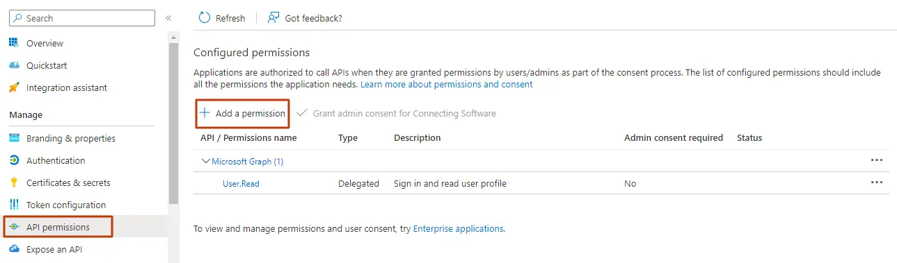 Como criar um registo de aplicação do Azure AD - Passo 9
