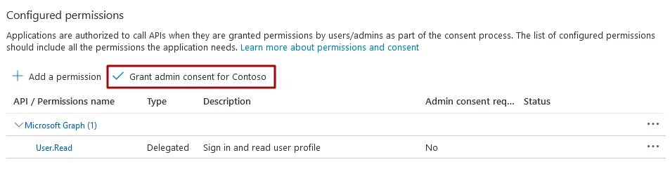 Como criar um registo de aplicação do Azure AD - Passo 12