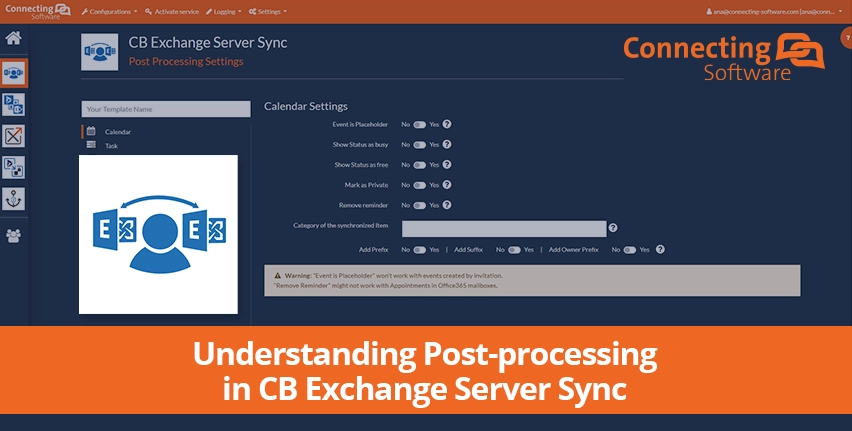 Understanding Post-processing in CB Exchange Server Sync