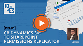 Dynamics 365 to SharePoint Permissions Replicator