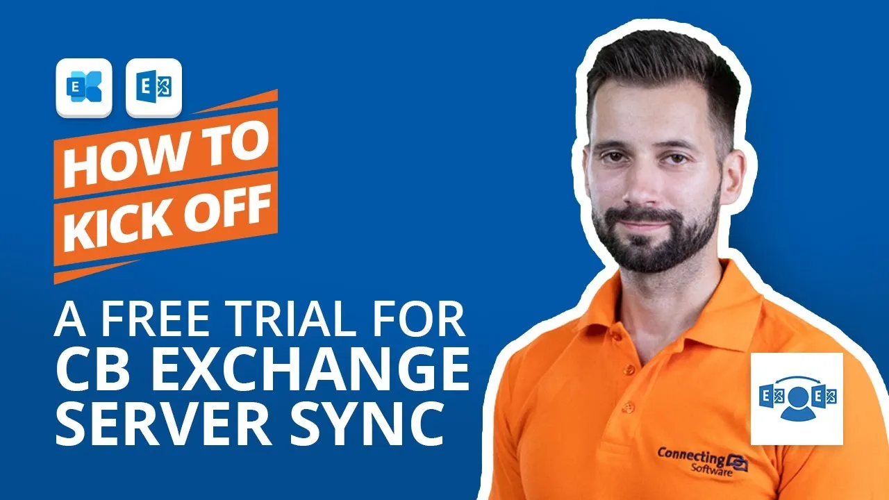 How to kick off a free trial for CB Exchange Server Sync