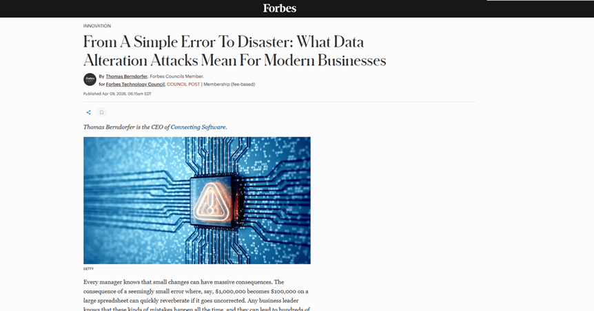 Featured image for “De un simple error al desastre: Qué significan los ataques de alteración de datos para las empresas modernas”